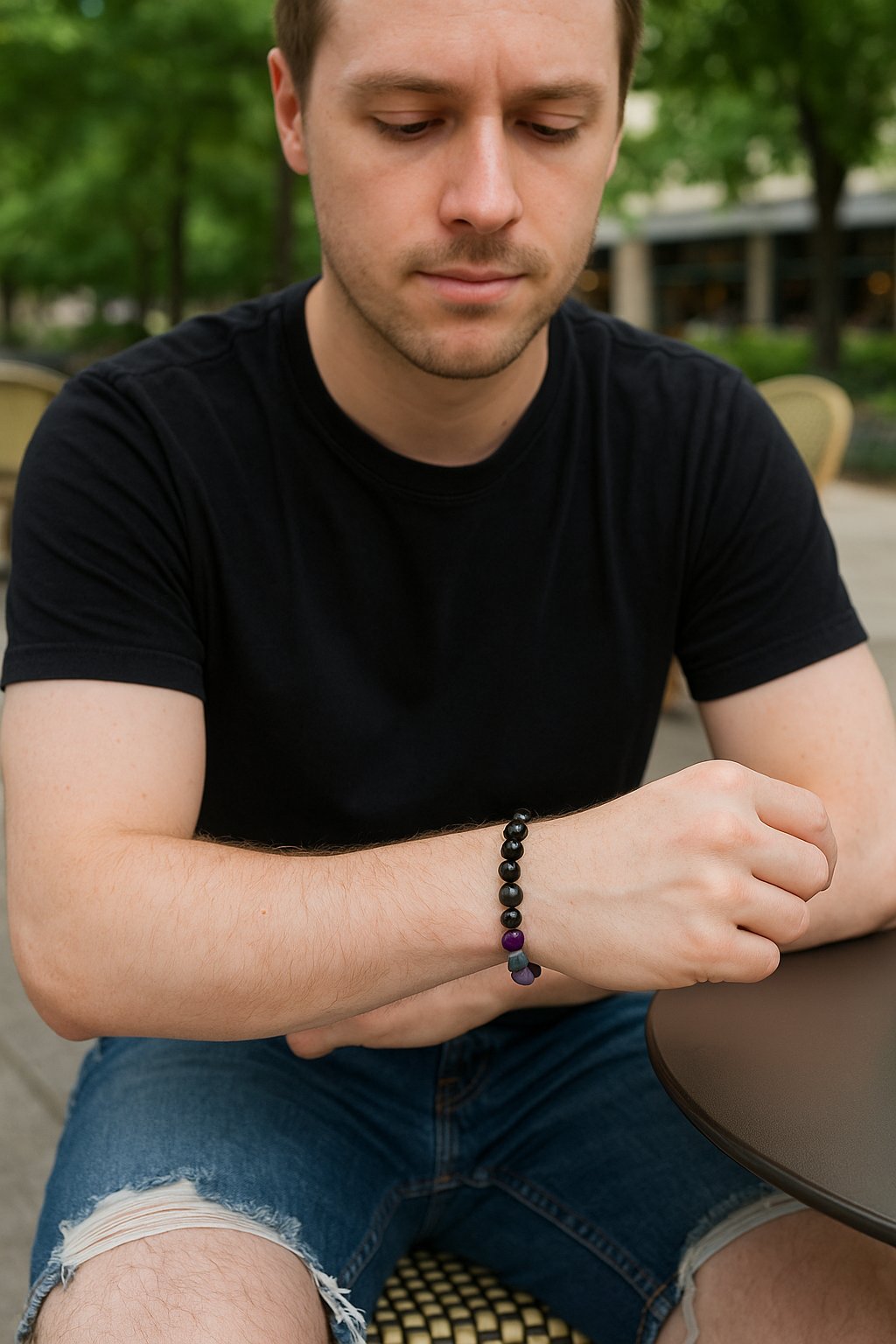 Versatile Obsidian 8mm Beaded Bracelet
