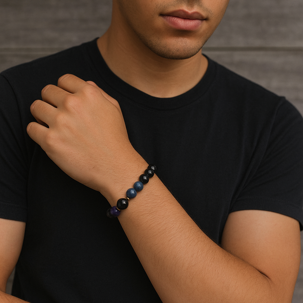 Versatile Obsidian 8mm Beaded Bracelet