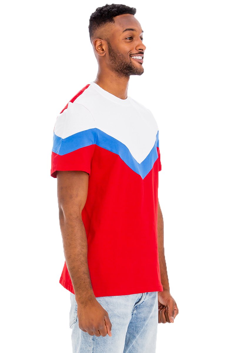 CHEVRON COLORBLOCK TSHIRT