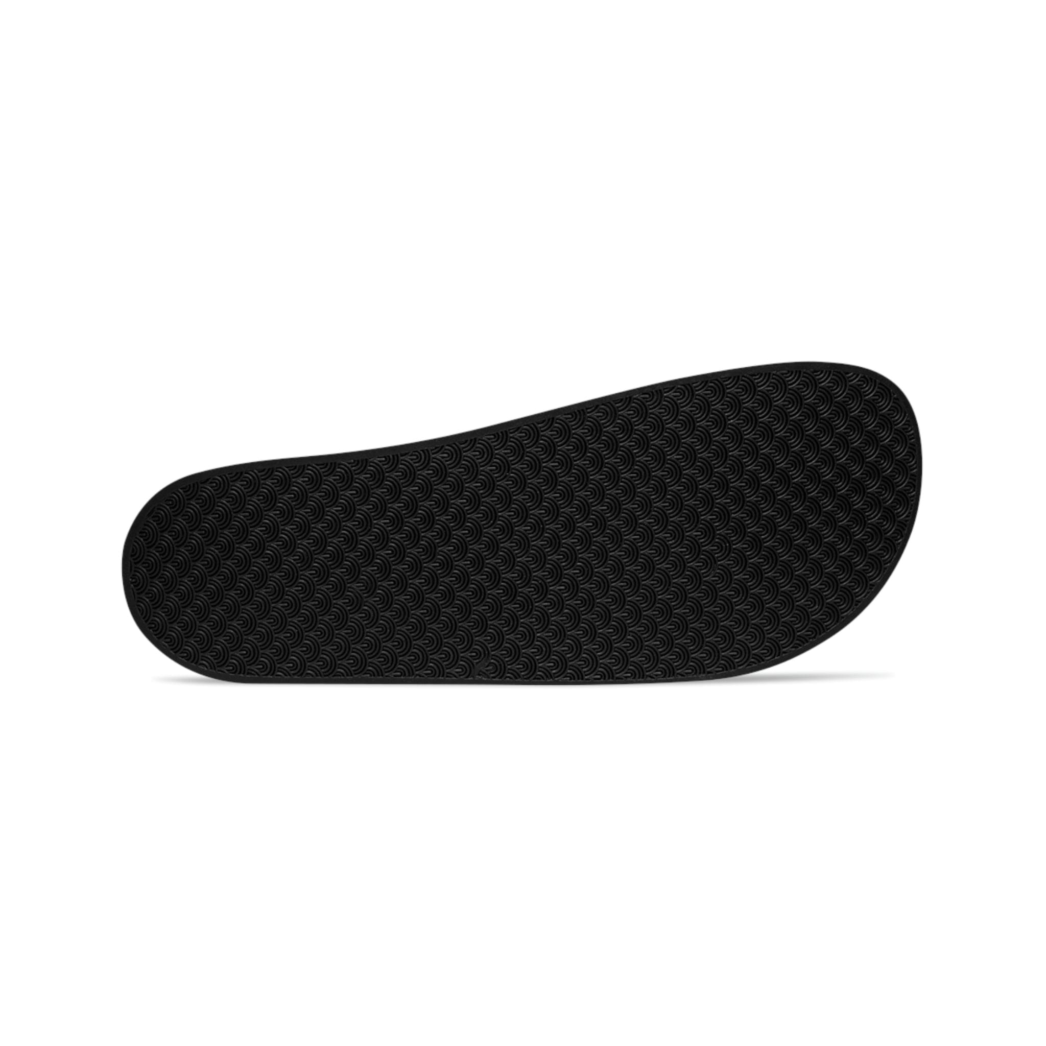 Mens Black Slide Sandals - Jesus Saves Lives - Christian Inpsiration