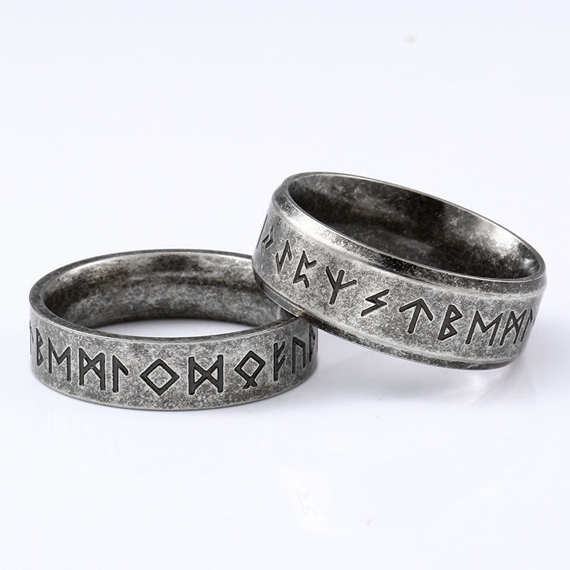 Beier Stainless Steel Odin Norse Viking Rune Ring