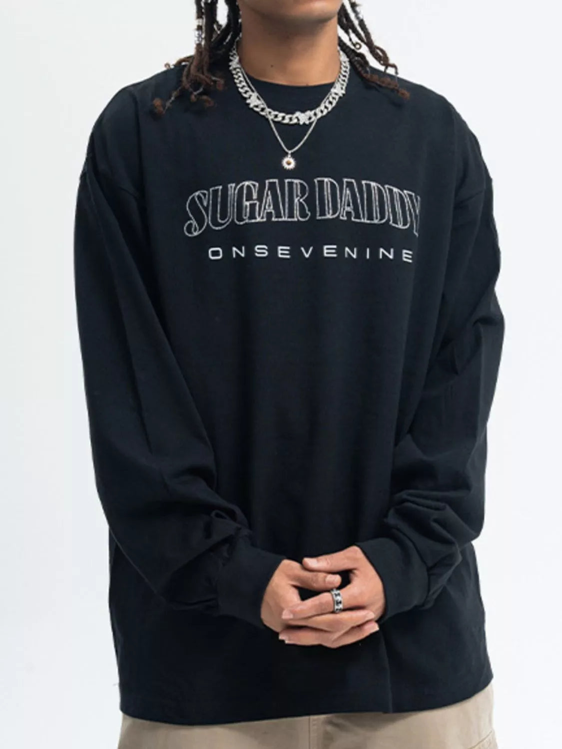 Men's Round Neck Letter Graphic T-Shirt