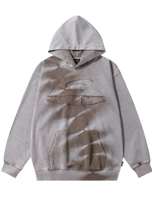 Men's Tie Dye Vintage Washed Oversized Hoodie