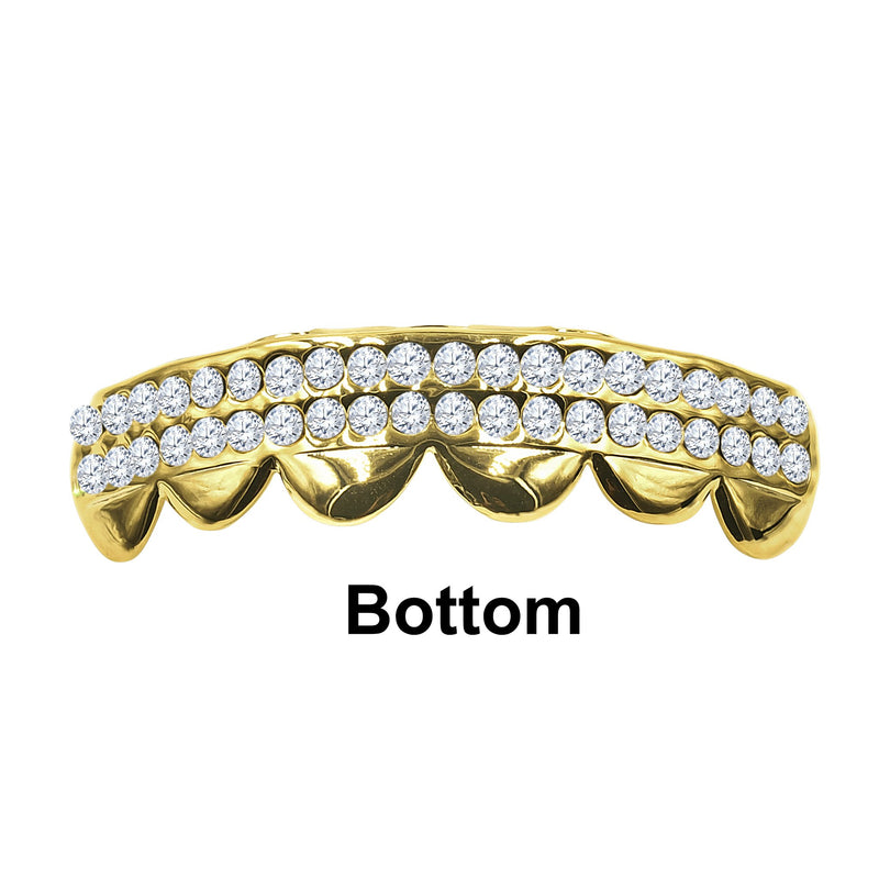 CZ Gold Grillz Set