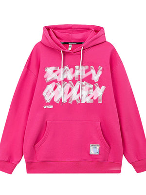 Men's Drawstring Letter Graphic Long Sleeve Hoodie
