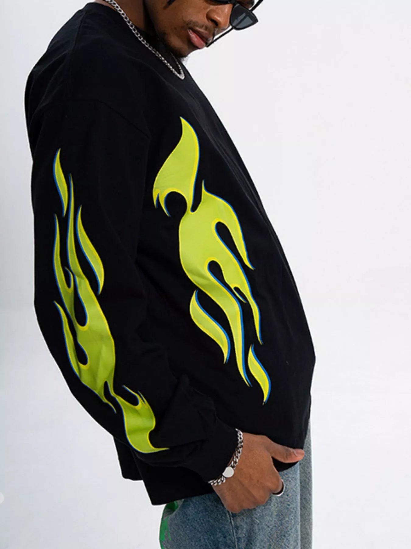 Men's Round Neck Long Sleeve T-Shirt