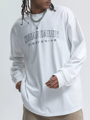 Men's Round Neck Letter Graphic T-Shirt