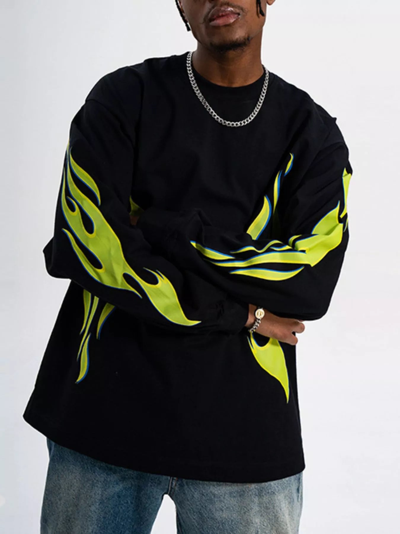 Men's Round Neck Long Sleeve T-Shirt