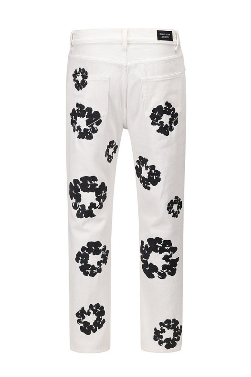 Men's Flower Graphic Print Jeans