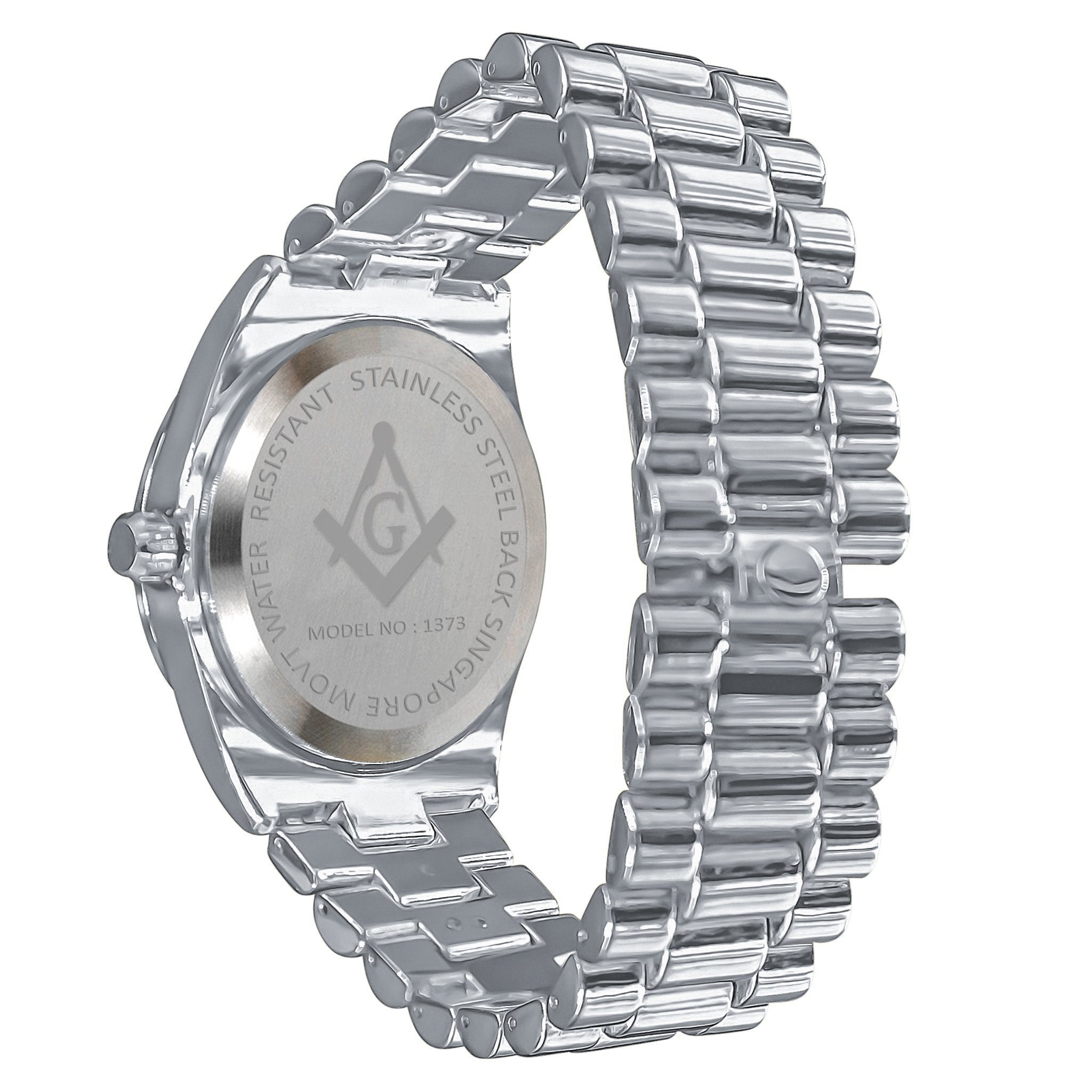 Masonic Symbol Stainless Steel Watch