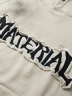 Men's Letter Graphic Long Sleeve Oversized Hoodie