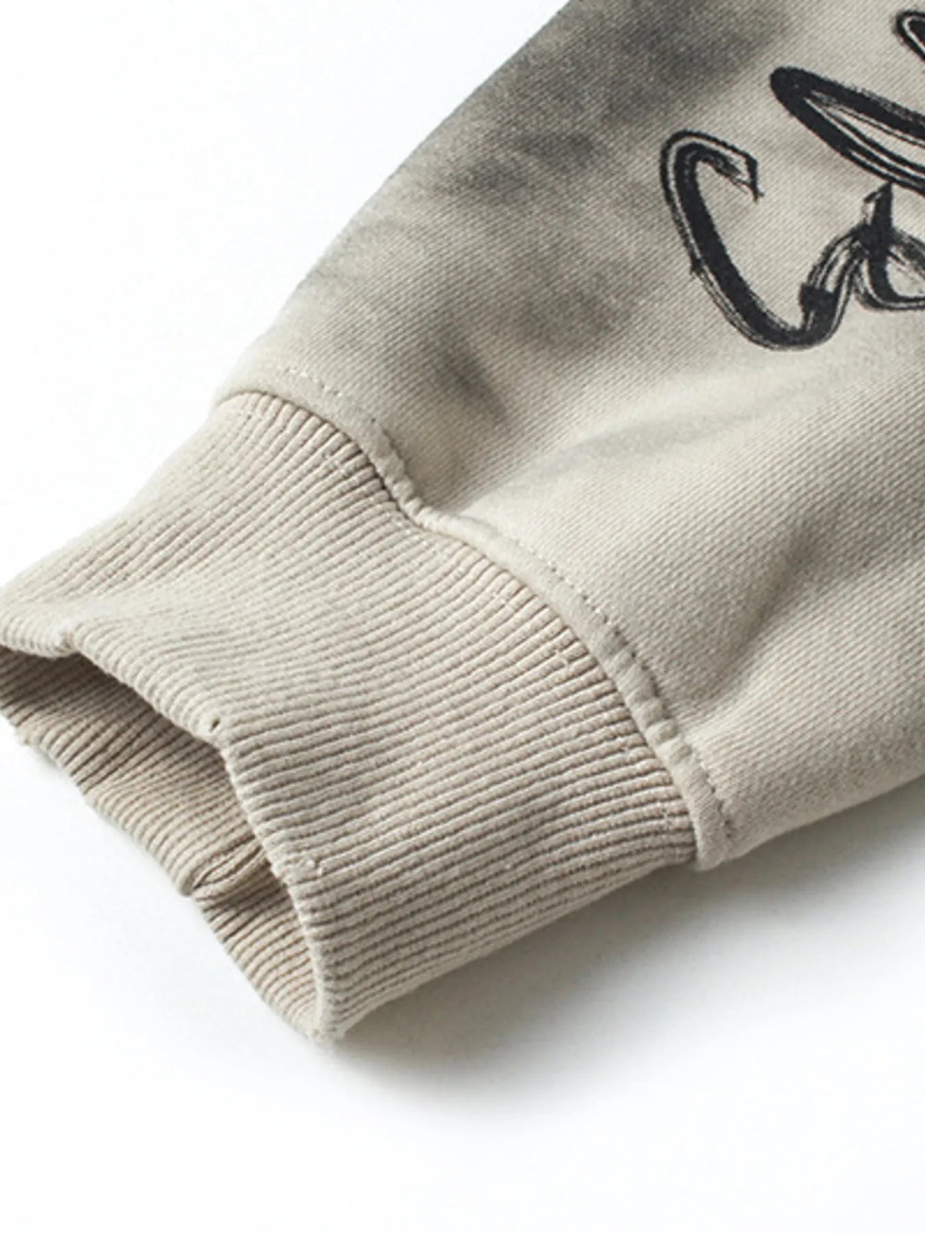 Men's Letter Graphic Long Sleeve Oversized Hoodie
