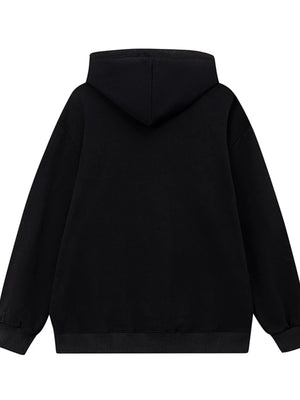 Men's Drawstring Letter Graphic Long Sleeve Hoodie