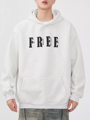Men's Plus Size Drop Shoulder Kangaroo Pocket Hoodie