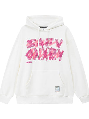 Men's Drawstring Letter Graphic Long Sleeve Hoodie