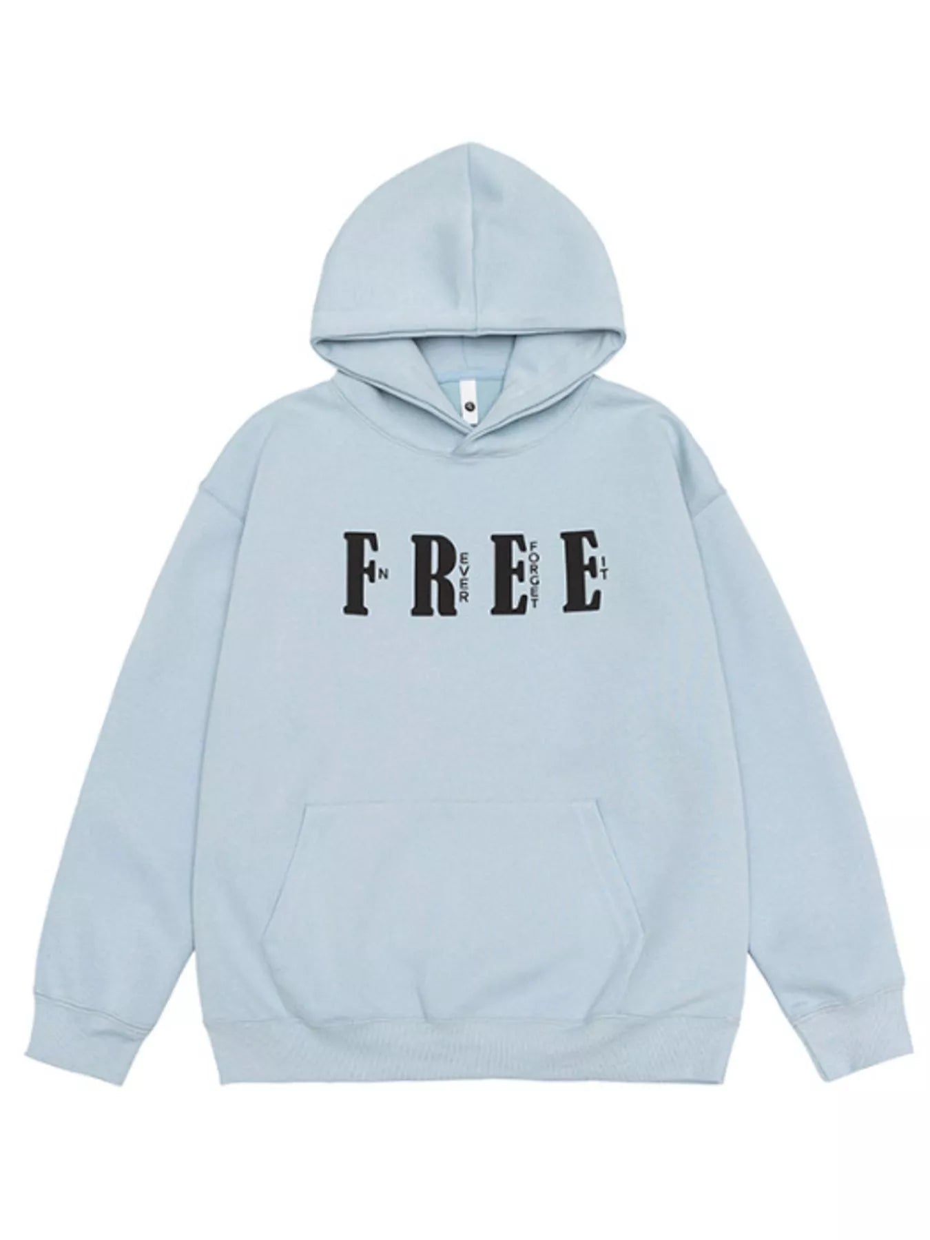 Men's Plus Size Drop Shoulder Kangaroo Pocket Hoodie