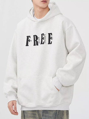 Men's Plus Size Drop Shoulder Kangaroo Pocket Hoodie