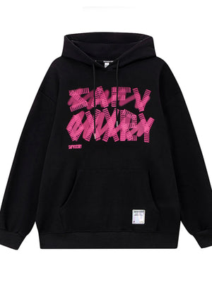 Men's Drawstring Letter Graphic Long Sleeve Hoodie