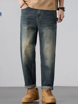 Men's Wash Straight Leg Jeans