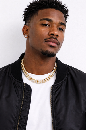Men’s Cuban Link Chain Necklace – Gold & Sterling Silver Iced Hip Hop Jewelry, Luxury Streetwear Chain