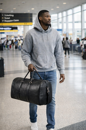 Large Capacity Crocodile Pattern Travel Duffle Bag – Luxury Waterproof Weekender Carry-On Gym & Luggage Tote for Men & Women