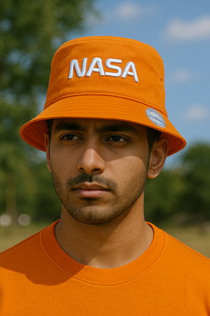 Rapid Dominance NASA Worm Logo Relaxed Bucket Hat