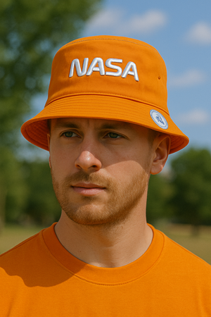 Rapid Dominance NASA Worm Logo Relaxed Bucket Hat