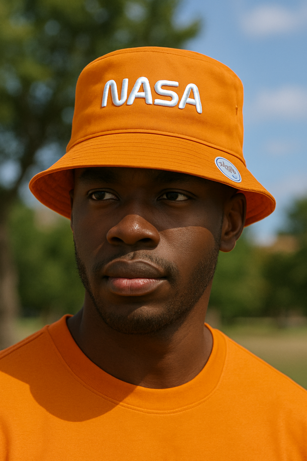 Rapid Dominance NASA Worm Logo Relaxed Bucket Hat