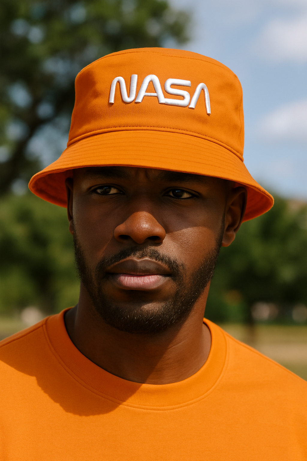 Rapid Dominance NASA Worm Logo Relaxed Bucket Hat