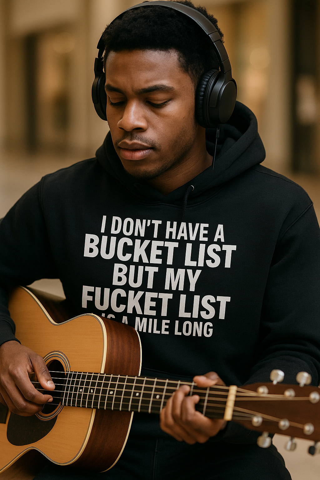 Funny Graphic Hoodie 
I Don't Have A Bucket List Hoodie