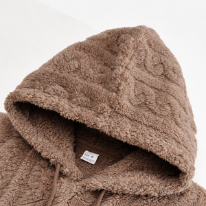Luxury Streetwear Sherpa Hoodie – City Ready Winter Essential