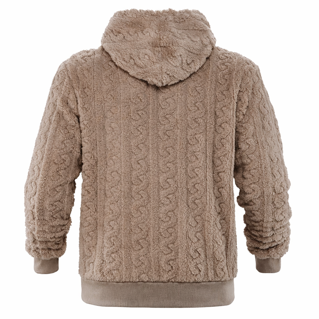 Luxury Streetwear Sherpa Hoodie – City Ready Winter Essential