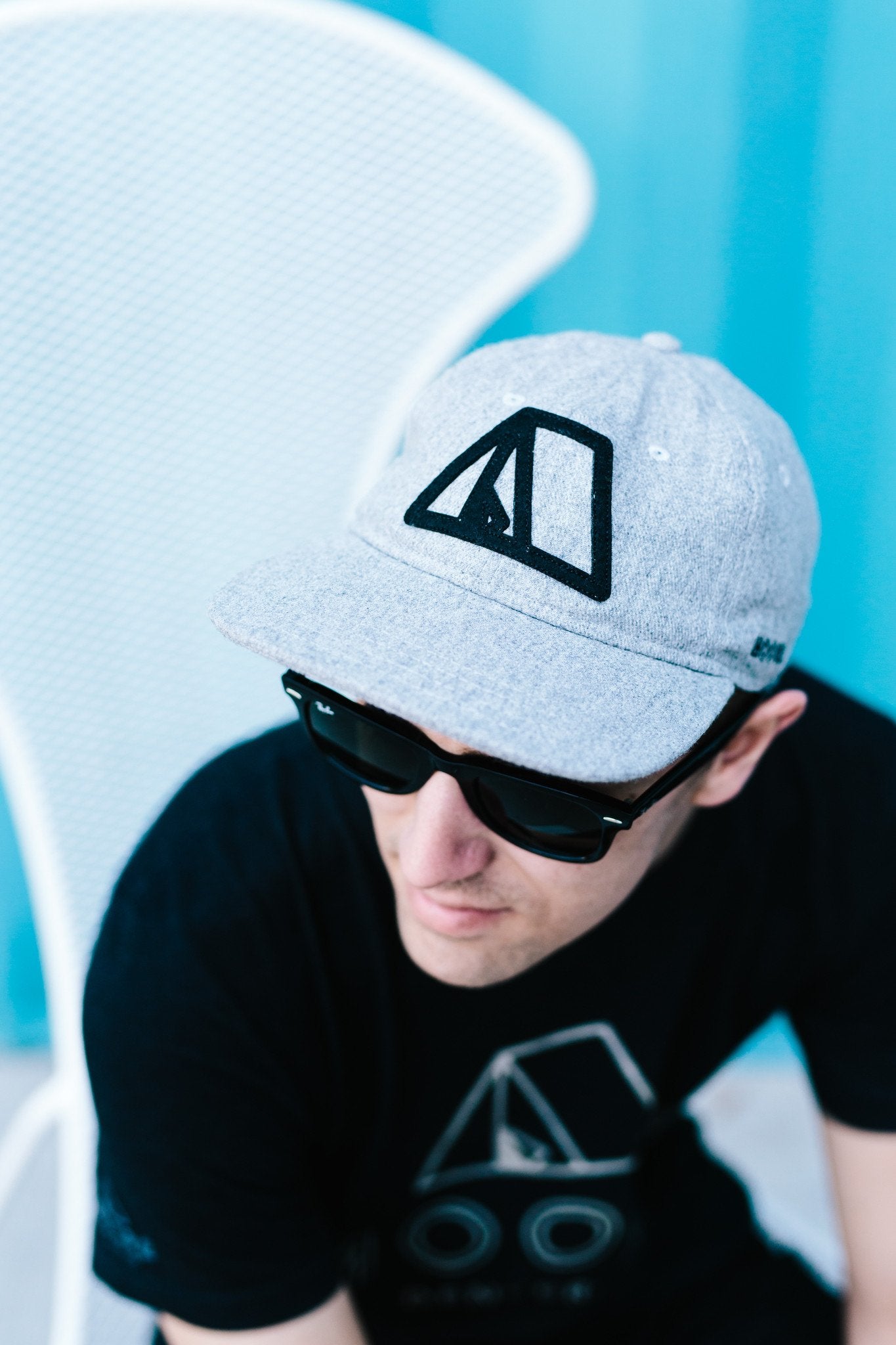 Tent Hat-Black Flannel