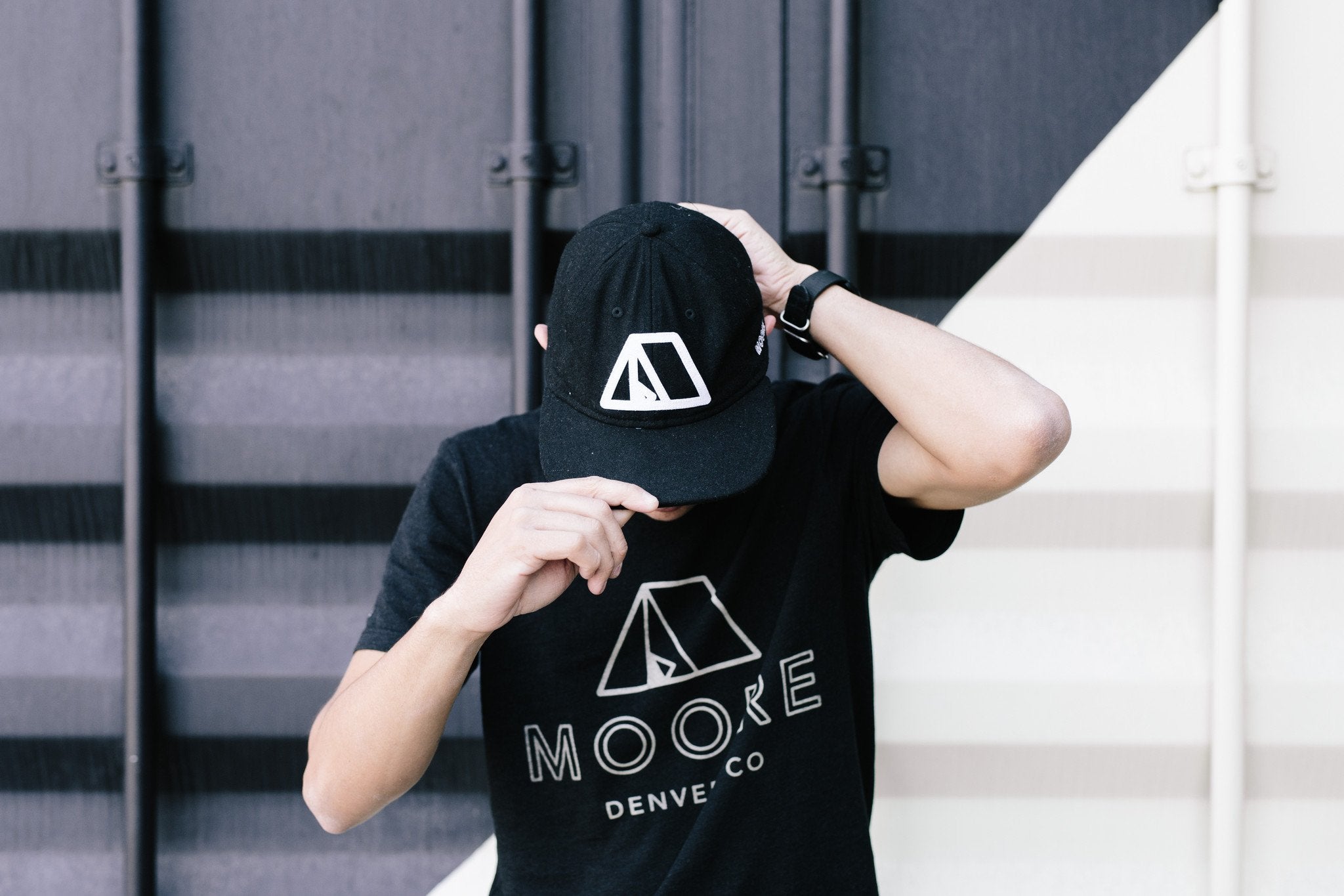 Tent Hat-Black Flannel