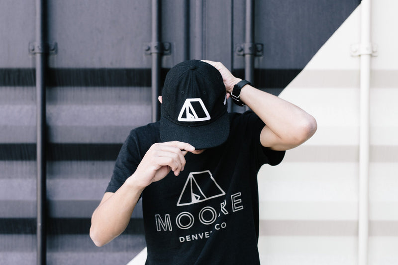 Tent Hat-Black Flannel