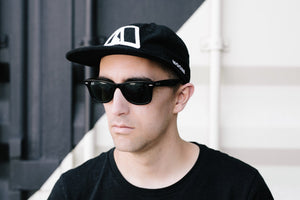 Tent Hat-Black Flannel