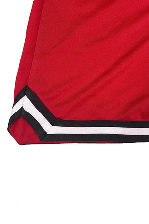 Mens Striped Basketball Active Shorts