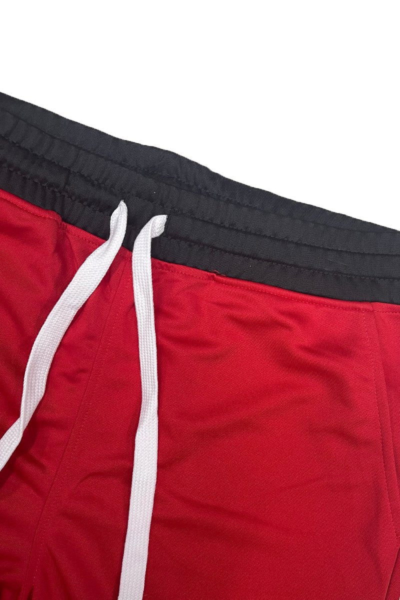 Mens Striped Basketball Active Shorts