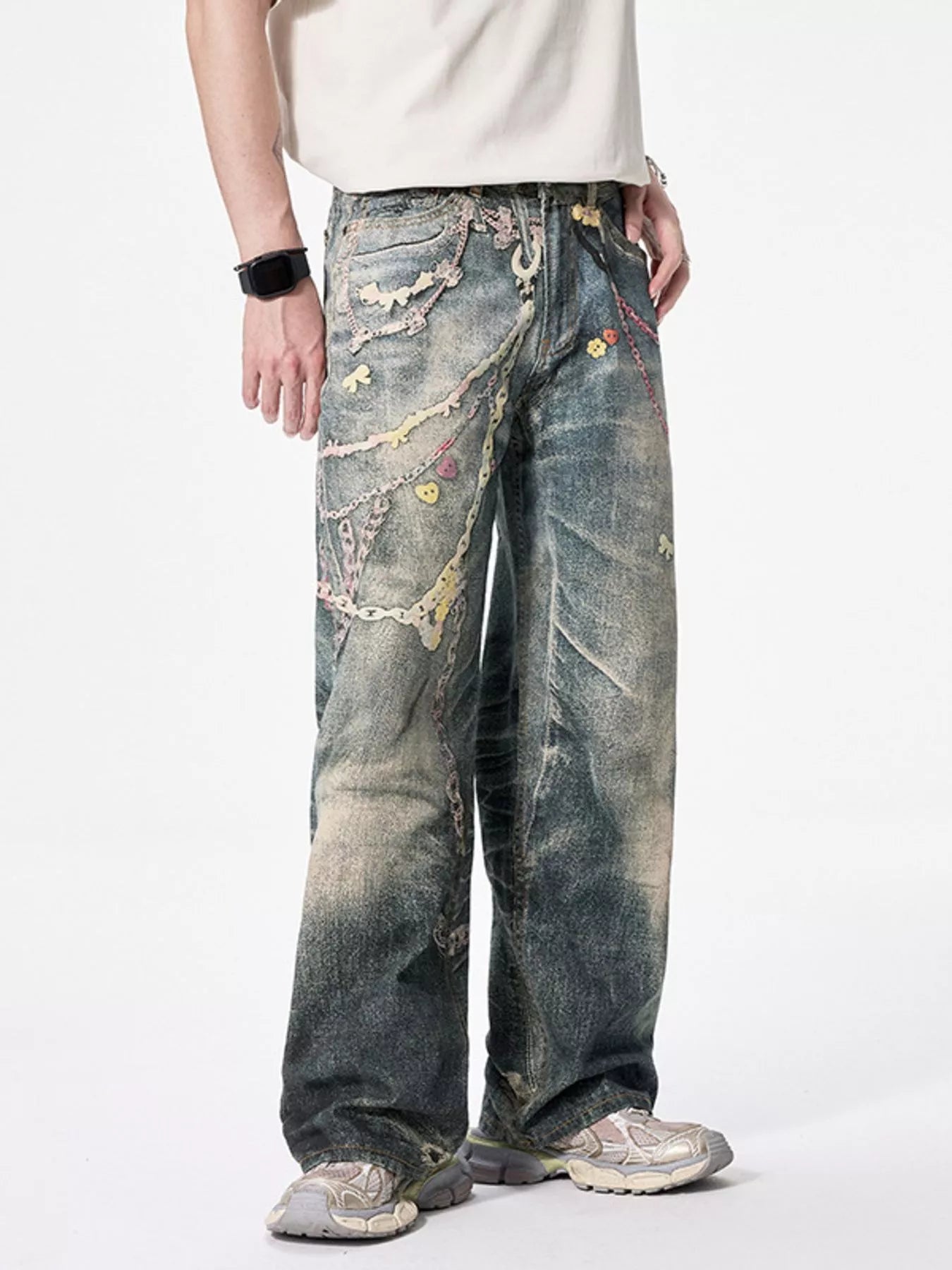 Men's Wide Leg Jeans