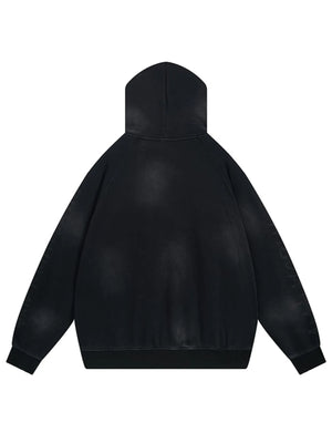 Men's Letter Graphic Long Sleeve Oversized Hoodie