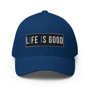 Embroidered Baseball Cap - Adjustable - Life is Good Print