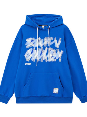 Men's Drawstring Letter Graphic Long Sleeve Hoodie