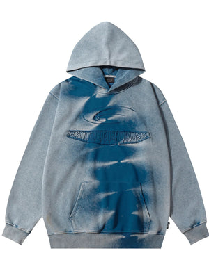 Men's Tie Dye Vintage Washed Oversized Hoodie
