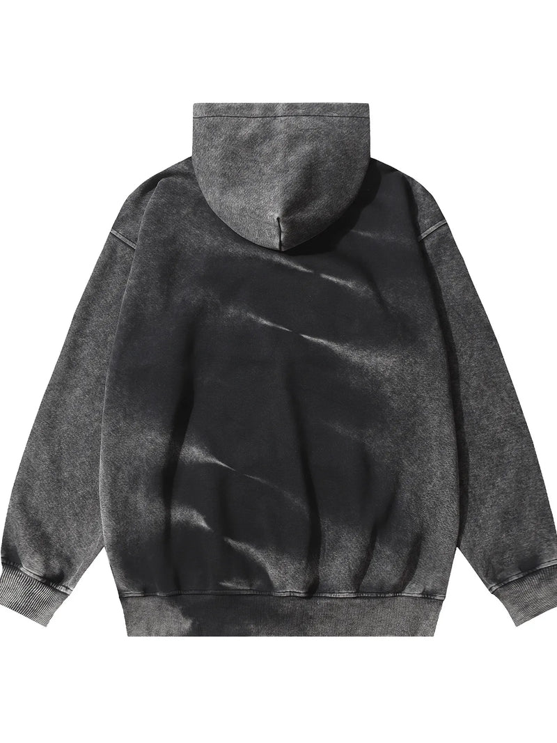 Men's Tie Dye Vintage Washed Oversized Hoodie