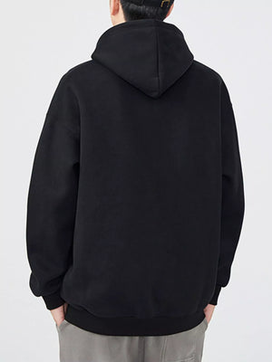 Men's Plus Size Drop Shoulder Kangaroo Pocket Hoodie