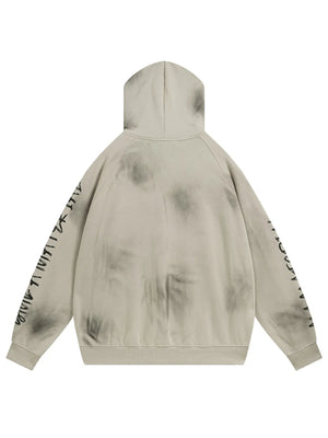 Men's Letter Graphic Long Sleeve Oversized Hoodie
