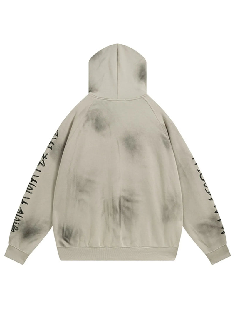 Men's Letter Graphic Long Sleeve Oversized Hoodie