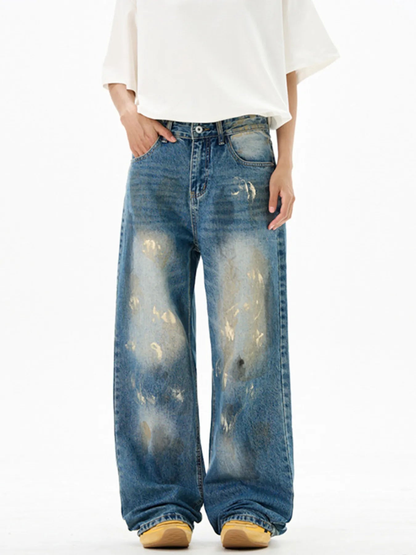 Men's Wide Leg Jeans
