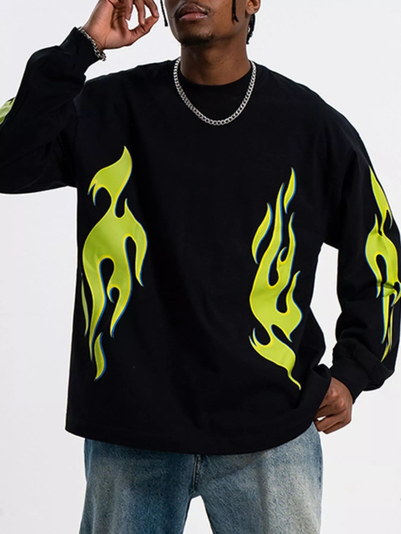 Men's Round Neck Long Sleeve T-Shirt