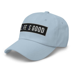 Embroidered Baseball Cap - Adjustable - Life is Good Print